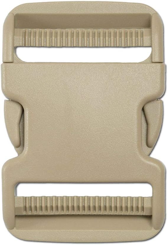 Sewing Buckle 1" Side release buckle,nylon buckle Khaki color best