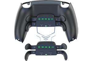 CHARM FOCUS Programmable Back Paddles for PS5 Controller, Rise 4.0 Remap Kit for PS5 Controller BDM-010 & 020 & BDM-030 & 040, Upgrade 4 Back Buttons Support Mapping, Auto Turbo, Combo Function