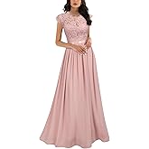 Miusol Women's Formal Floral Lace Evening Party Maxi Dress