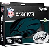 MasterPieces Fan Pans NFL Philadelphia Eagles Cake Pan, Officially Licensed Silicone Bakeware, Oven and Dishwasher Safe Design, Durable Team Kitchen Mold, Philadelphia Eagles Tableware, Collectible