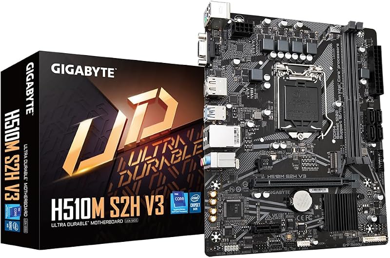 Gigabyte H510M S2H V3 Motherboard Intel 11th Gen Core DDR4 M.2 GbE LAN USB 3.2