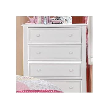 Amazon Com Walter Kids 5 Drawer Tall Chest White Wood Baby