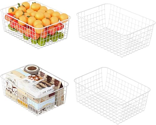 Amazon Com Wire Storage Basket F Color Metal Household Storage
