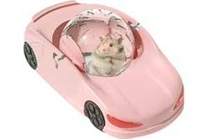 Walquicks Hamster Exercise Ball Sports Car,Hamster Car with Detachable Transparent Ball,Funny Exercise Wheel for Hamsters,Sui