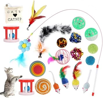Amazon Jhua 猫 おもちゃ 猫 じゃらし 猫 ネズミ 点セット 交換用羽棒 ボールおもちゃ 天然 羽 猫遊び用 ストレス 寂しさ解消 猫運動不足対策 猫のダイエット 鈴付き Jhua 猫じゃらし 羽のおもちゃ 通販
