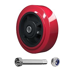 LONGRUNFORU 6 Inch Caster Wheels, Polyurethane on