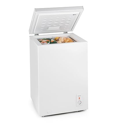 Klarstein Iceblokk 100 • 4-Sterne Gefrierschrank • Gefriertruhe • Tiefkühltruhe • 100 Liter • herausnehmbarer Hängekorb • fre
