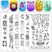 Nail Stamping Plate Stamper Plates - Ejiubas Double-Sided Stamping Plates Set 3Pcs Nail Art Stamp Templates Nail Art Design EJB-X17 X18 Blackqueennaildesign