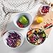 Aidio Melamine Salad Bowls - 6pcs Dinner Bowls Set for Cereal, Fruit, Dessert, 33oz, White