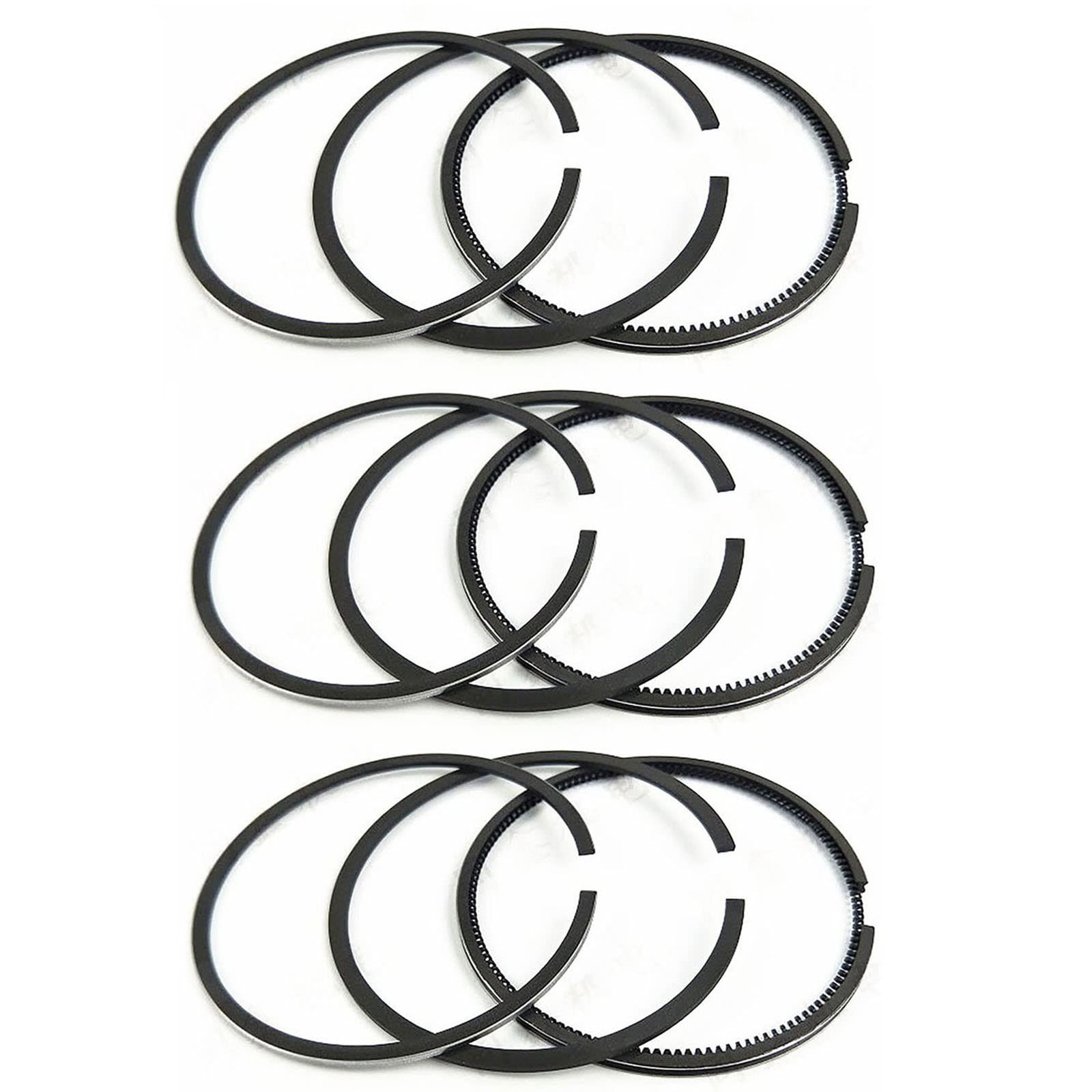 Photo 1 of 3 Sets D902 Piston Rings Replacement Compatible with Kubota Engine BX24 BX25 BX1880 Tractor ZD1021 RTV900G9 RTV900R RTV900R6