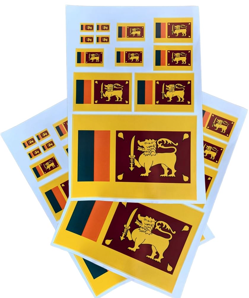EUIOSFDC Decal in Multiple Sizes Sri Lanka Flag