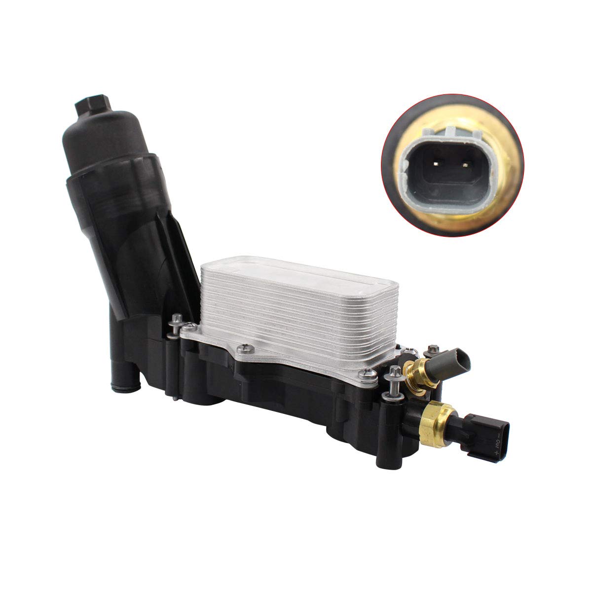 NewYall Engine Oil Filter Adapter Housing Seal Kit w/ 2