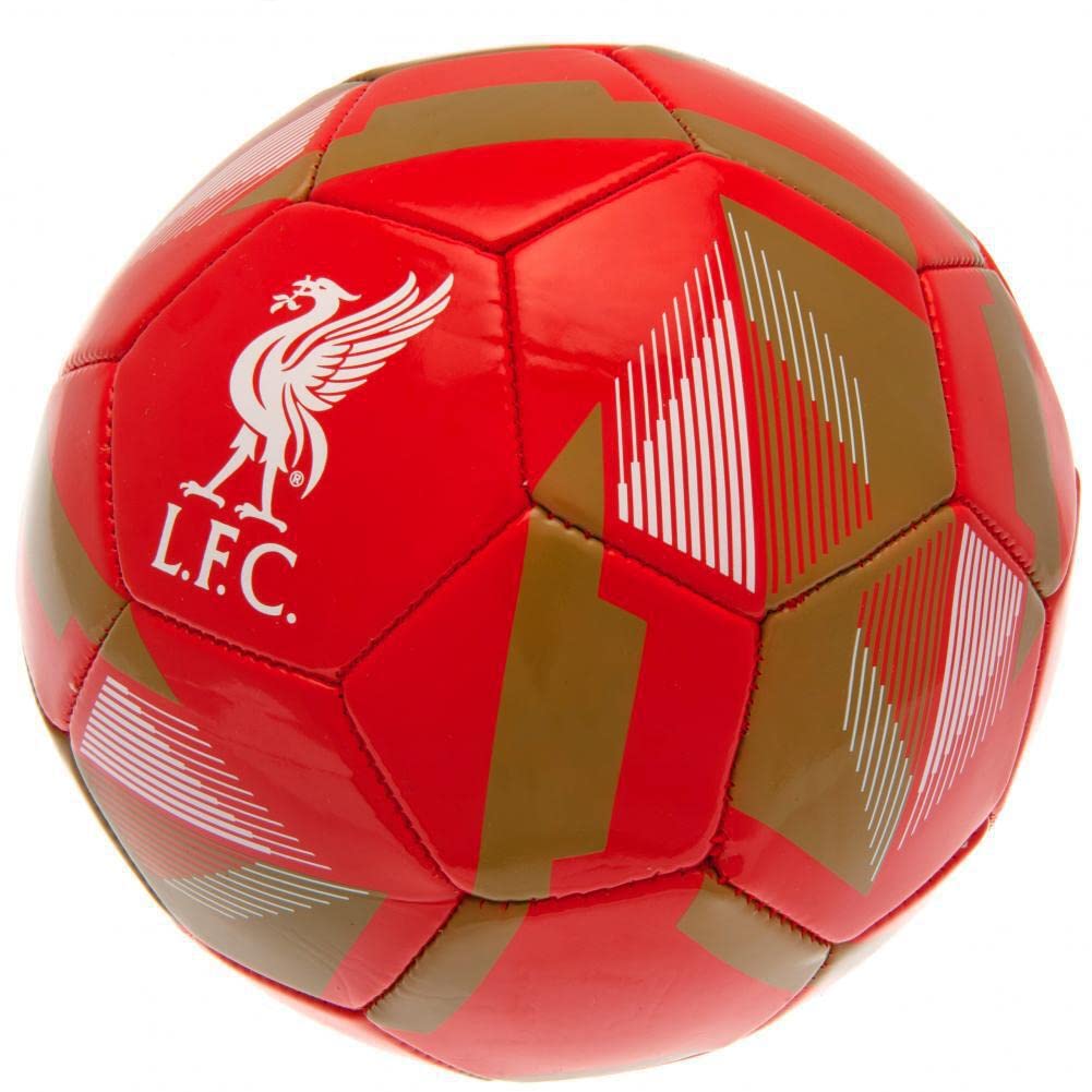 Liverpool F.C. Official Football Size 5 Ball RX, Red