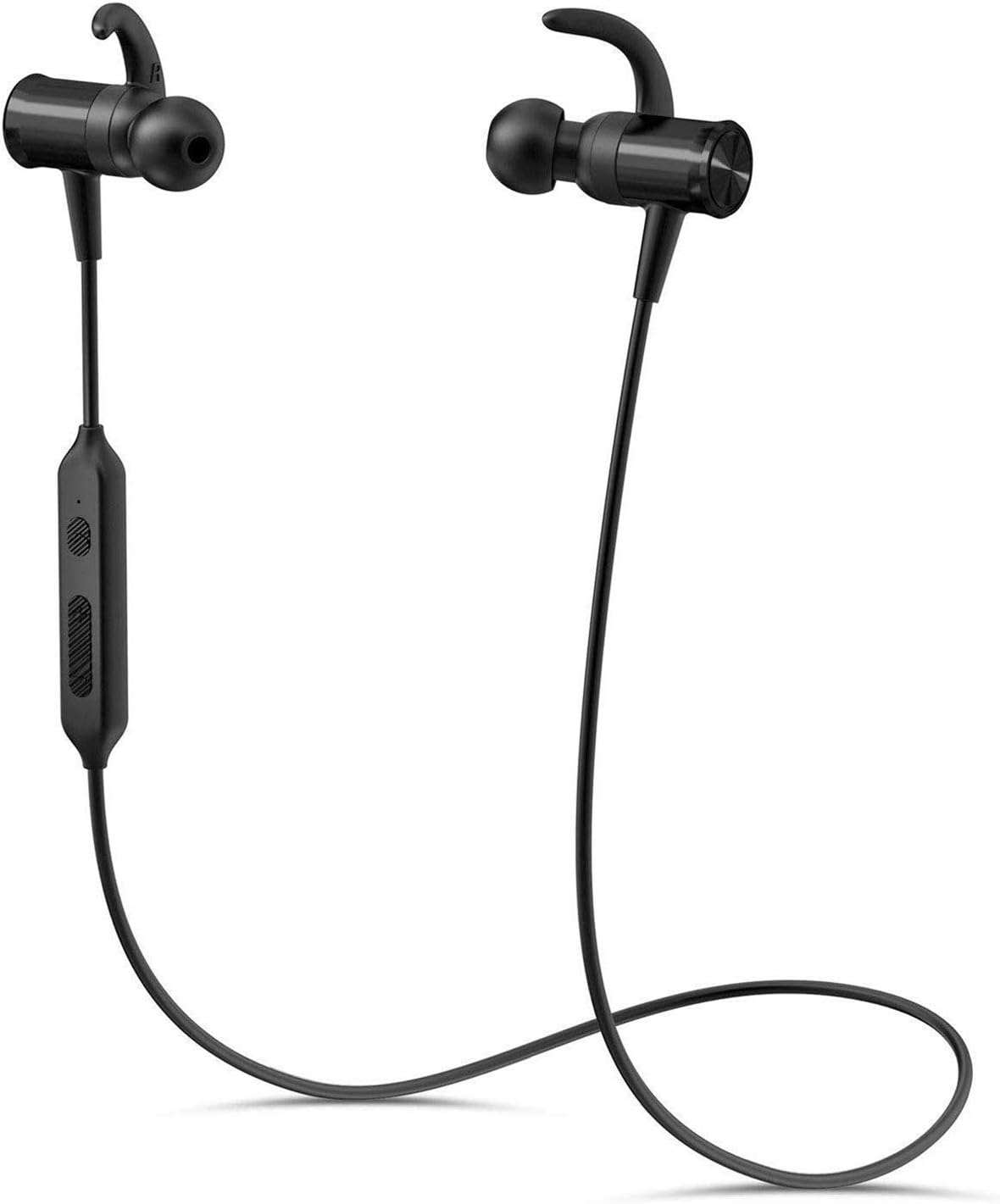 Bluetooth Headphones KLOKOL X22U Wireless Sports Earphones 9 Hrs Playtime In-Ear Earbuds for Running (IPX6 Sweatproof, Magnetic Design, CVC 6.0 Noise Cancelling Mic, Bluetooth 4.1) (Black)