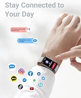 Amzhero Health Fitness Tracker 24/7 Heart Rate SpO2 Sleep 5ATM 15 Day view 6