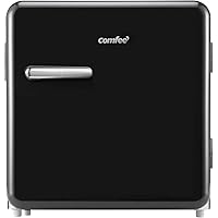 Comfee 1.6 Cubic Feet Solo Series Retro Refrigerator Sleek Appearance HIPS Interior, Energy Saving, Adjustable Legs…