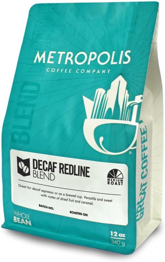 Decaf Redline Espresso, Metropolis Coffee 12 oz bag, Whole Bean Coffee