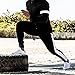 Ouber Men's Gym Jogger Pants Slim Fit Workout Running Sweatpants with Zipper Pockets Black,L