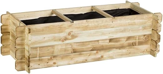 Catral 75010007 Huerto 3 Cavidades Flat, Pino, 140x60x40 cm ...