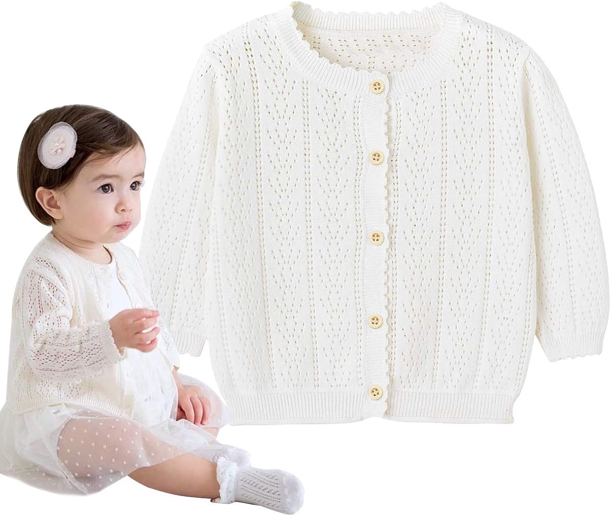 Simplee kids Baby Girl Thin Sweater 