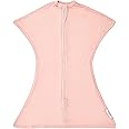 SleepingBaby EverSoft Zipadee-Zip Transitional Swaddle Sack, Viscose from Bamboo, Wearable Blanket with 2-Way Zipper - Dusty Rose, S