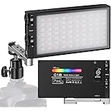Pixel G1s RGB Video Light, Built-in 12W Rechargeable Battery LED Camera Light Full Color 12 Common Light Effects, CRI≥97 2500