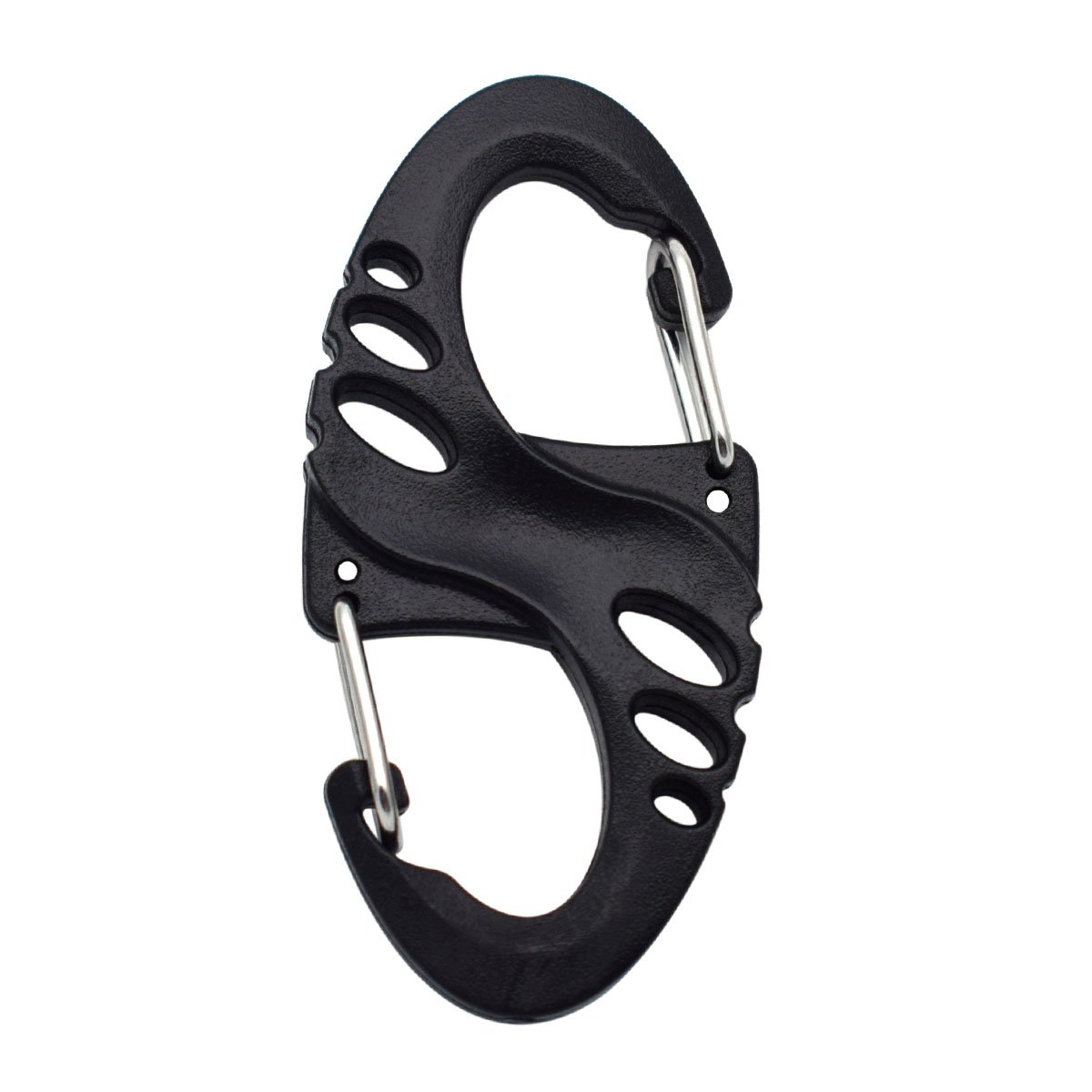KEEJEA Unisex S-Shaped Snap Keychain Hook pack of 5