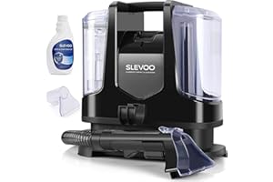 SLEVOO Carpet Cleaner Machine 10.5Kpa Strong Suction, 400W Powerful Motor, Portable Upholstery Cleaner with Spot and Stain Remover for Pet Accident, Rugs, Carpet and Upholstery