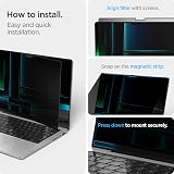 Spigen SafeView Privacy Filter MacBook Pro 14 inch 1 Pack USB-C 2021+ view 4