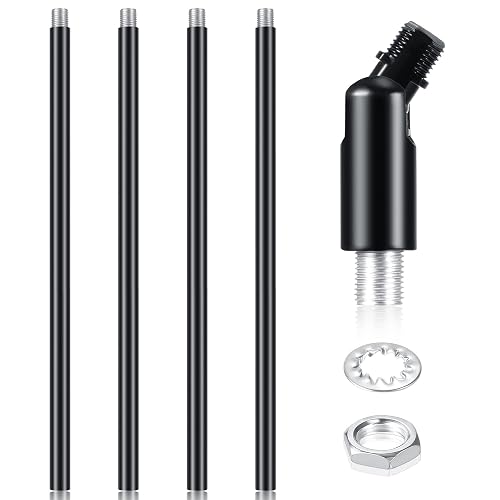 4 Pieces Sloped Ceiling Adapter Kits Threaded Extension Rod Lighting ...