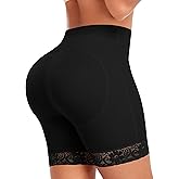 Werena Butt Lifting Shapewear Padded Underwear for Women Tummy Control Shorts Booty Pads Panties Lace Panty Girdle