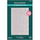 Spellbinders Alex Syberia Designs Floral Fans 3D Embossing Folder, 5.5x8.5 inches from the Springtime in Kyoto Collection