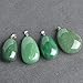 iSTONE Womens Teardrop Genuine Stone Pendant Chakra Stones Necklace