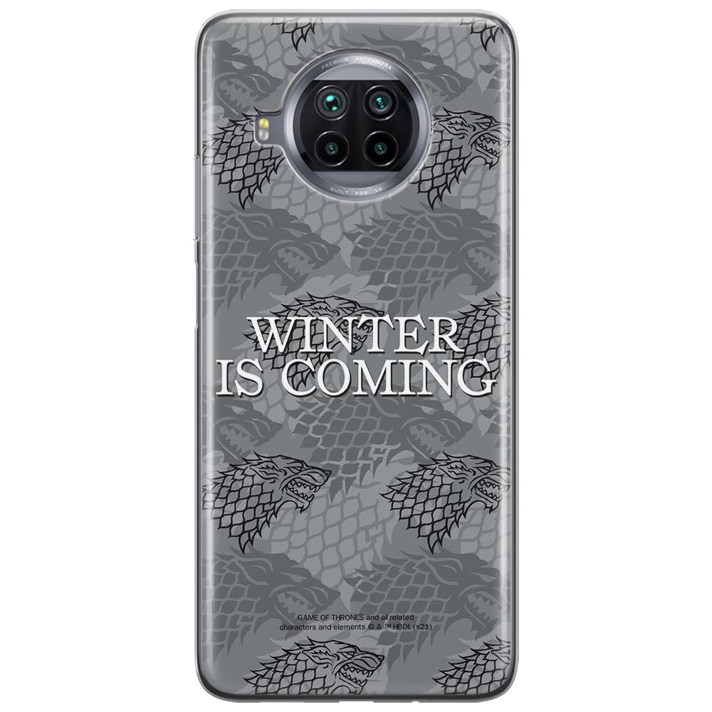 ERT GROUP mobile phone case for Xiaomi REDMI NOTE 9T original and officially Licensed Game of Thrones pattern 019 optimally adapted to the shape of the mobile phone, case made of TPU