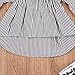 Lefyira Baby Girl Stripe Top Blouse Autumn Ruffle Sleeve Shirt Casual Clothes (12-18 Months, Black+White)