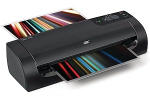 GBC Thermal Laminator Machine, Fusion 1000L, 9 Inch, 4 Min Warm-up, 3 or 5 Mil, with 10 EZUse Laminating Pouches for Home, Office and Classroom, Black (1703072)
