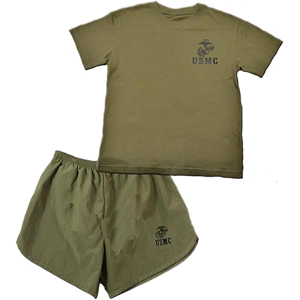 Amazon.com: Trooper Clothing Marine PT 2 PC Short Set