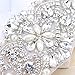 Silver Wedding Rhinestone Applique for Dresses Bridal Belts (1 Piece Silver)