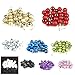 Clearance Tuscom 24Pcs/Pack 30mm Christmas Xmas Tree Ball, Glitter Baubles Balls for Home Party Ornament Decorations (12 Colors) (Black)