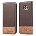 WenBelle for Galaxy S7 Edge Case, Stand Feature,Double Layer Shock Absorbing Premium Soft PU Color Matching Leather Wallet Cover Flip Cases for Samsung Galaxy S7 Edge 5.5 inch(Brown)