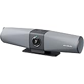 AVerMedia PA511D- 4K Video Conference Camera, Speakerphone, Echo Cancellation, Autoframing, Zoom Certified, Wired Network and One Cable Connection - Webcam for PC, Tripod &amp; Monitor