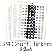90th Birthday Party Favor Stickers - Multi-Colored (324 Count)