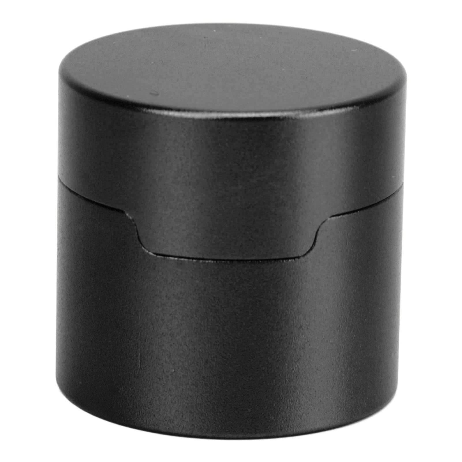 Billiard Chalk Holder snooker chalk holder Cue Chalk Box Com fortable To Touch Easy To Carry Compact Round Aluminum Alloy for Accessories(Black) Kreda do kija