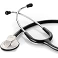 ADC 615BK Adscope Model 615 Platinum Sculpted Clinician Stethoscope with Tunable AFD Technology, Black