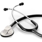 ADC Adscope 615 Clinician Stethoscope, Oversized Chestpiece, AFD Tunable | An oversized, single-sided chestpiece with acoustics that rival pricier cardiology models, A favorite of EMS professionals