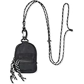 AdiStylinno Multifunctional Coin Purse, Trendy Pendant Mini Storage Bag Small Crossbody Bags Portable Key Bag Coin Pouch (Black)