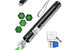 XCGKUND Green Laser Pointer, High Power Laser Pointer, Suitable for Tv/LED/LCD Screen Demonstrations, Outdoor Exploration, and Construction Projects, with USB Charging Option