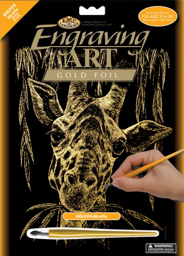 Royal and Langnickel Gold Engraving Art, Giraffe