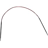 Chiaogoo Stainless Steel Regular Red Circular Knitting Needles: US Size 1, 9-Inch Cable (Metric Size 2.25, 23cm Cable)