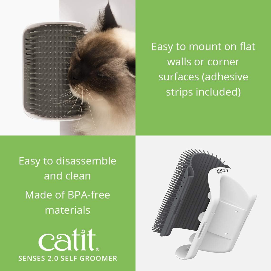 Catit Senses 2.0 Self Groomer Cat Brush, Interactive Cat Toy : Outdoor And Patio Products : Pet Supplies